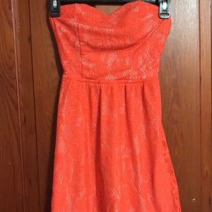 Emerald Sundae orange sun dress